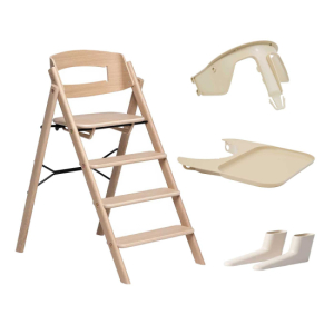 KAOS Klapp Matstol Ek Inkl. Bygel, Bricka och Tippskydd