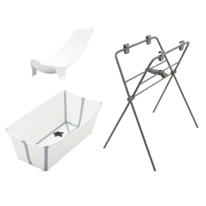 Stokke Flexi Bath PAKET med badstöd och Stativ