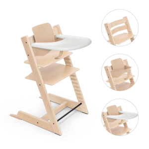 Stokke Tripp Trapp Stol + Bygel + Bricka Natural