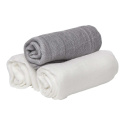 Les Enfants Snuttefiltar Bambu Muslin 3-pack Grå/Vit