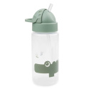 Done By Deer Vattenflaska med sugrör Croco Green