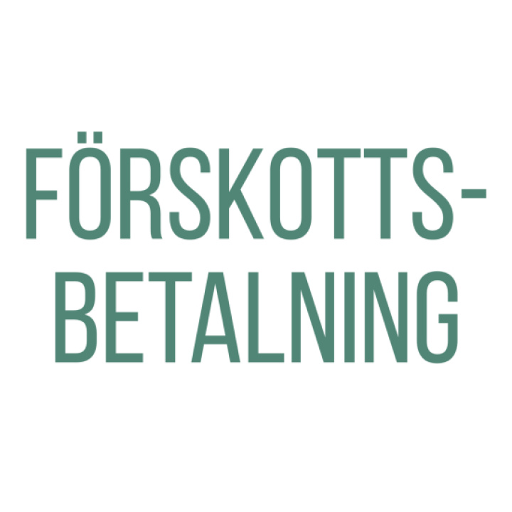 Förskottsbetalning i gruppen hos Köpbarnvagn (1234567890)