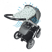 Dooky Solskydd för barnvagn/babyskydd Swalow Grey