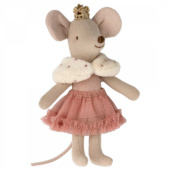 Maileg princessa mus i tändsticksask lillasyster