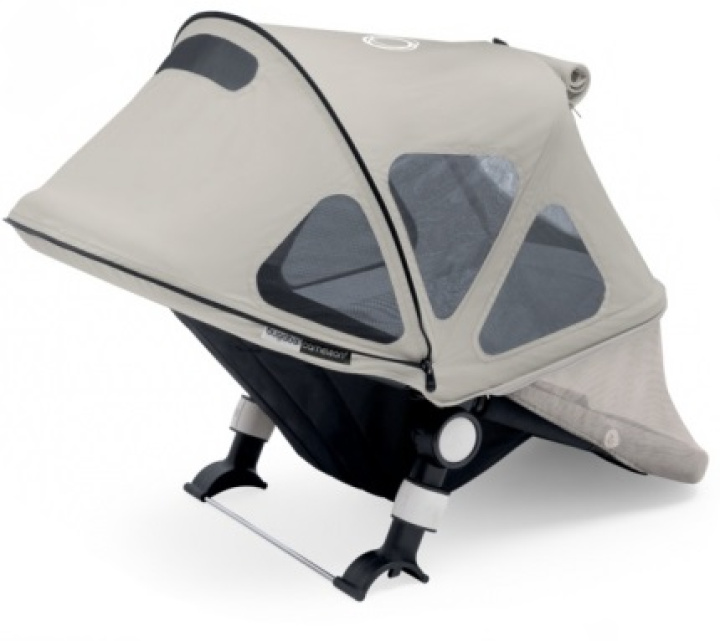 Bugaboo Donkey Breezy Sun Canopy Arctic Grey i gruppen Barnvagnar / Varumärken / Bugaboo / Bugaboo tillbehör hos Köpbarnvagn (180322AG01)