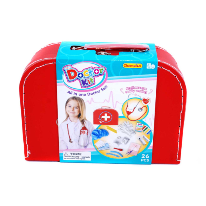 Play Doktorsväska 26 delar i gruppen Leksaker / Leksaker från 3 år / Verktygslådor & doktorsväskor hos Köpbarnvagn (20212012)