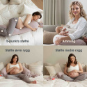 Bbhugme Gravid/Amningskudde Dusty Pink Vanilla