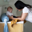 Bbhugme Amningskudde Blue Melange​