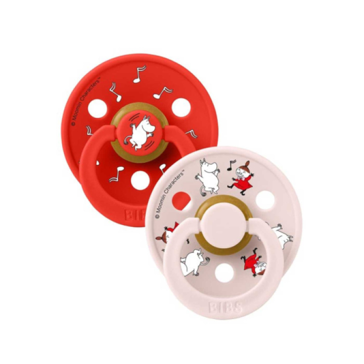 BIBS x Moomin Colour 2-Pack 6-18 mån Dancing Candy Apple Mix
