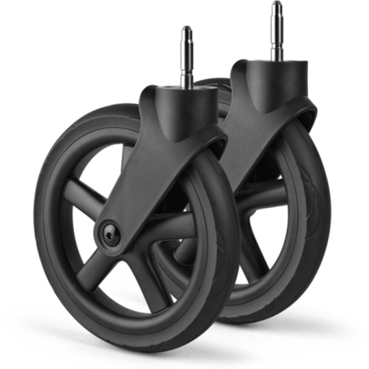 Bugaboo Donkey 6 Framhjul Svart 2-Pack i gruppen Barnvagnar / Tillbehör / Reservdelar hos Köpbarnvagn (BUBO100482001)