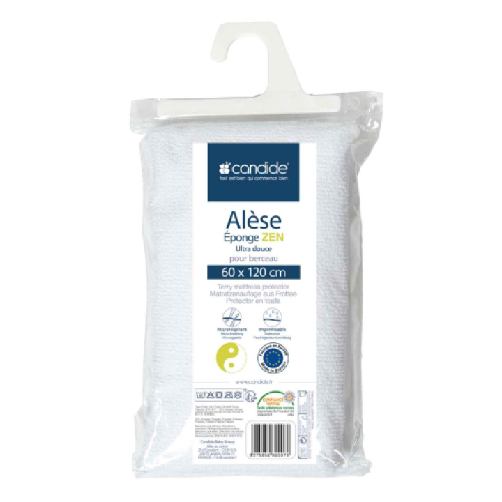 Candide Madrasskydd Bambu 60x120 Säng i gruppen Barnrum / Sängtillbehör / Madrasskydd hos Köpbarnvagn (CADI1704)