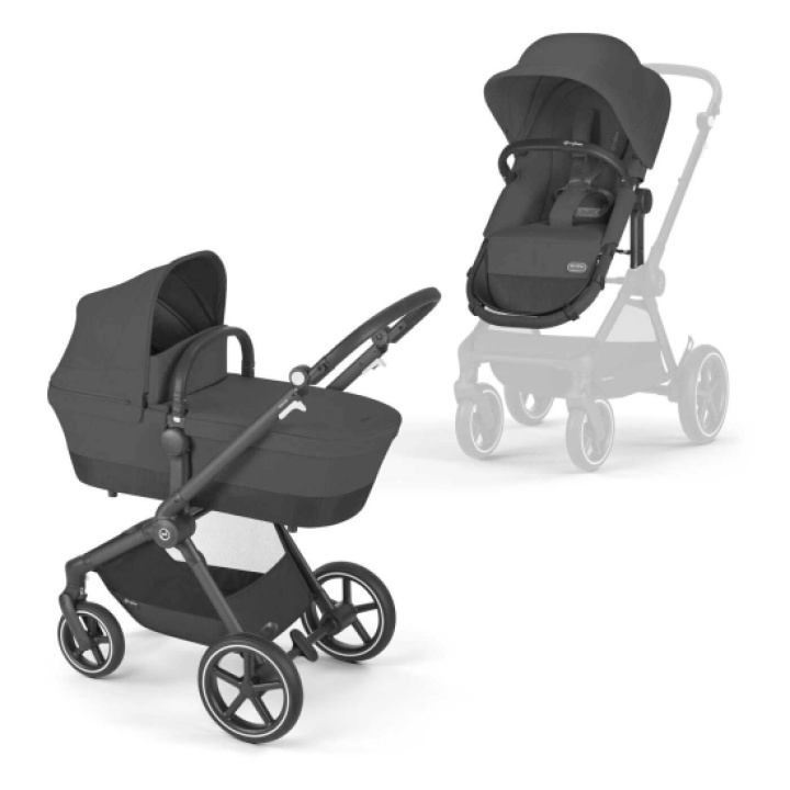 Cybex EOS LUX Duovagn Moon Black i gruppen Barnvagnar / Varumärken / Cybex hos Köpbarnvagn (CYBE522003825)