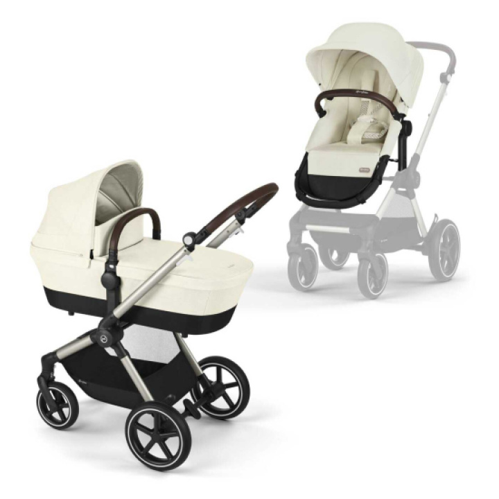 Cybex EOS LUX Duovagn Seashell Beige i gruppen Barnvagnar / Varumärken / Cybex hos Köpbarnvagn (CYBE522003851)
