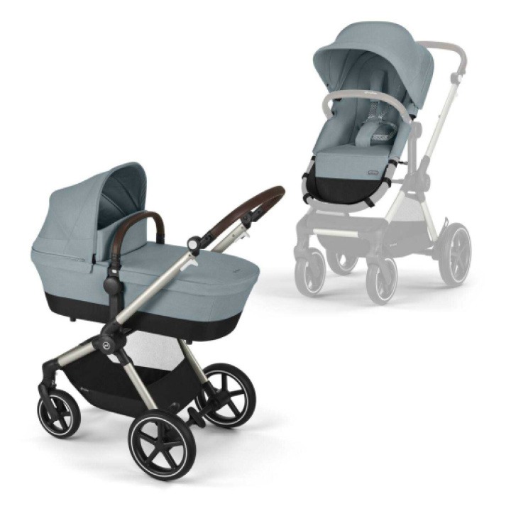 Cybex EOS LUX Duovagn Stormy Blue i gruppen Barnvagnar / Varumärken / Cybex hos Köpbarnvagn (CYBE524001283)
