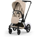 Cybex E-Priam Duovagn Matt Black/Cozy Beige
