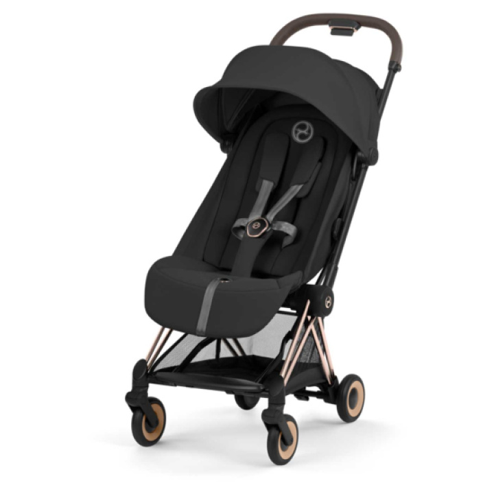 Cybex Coya Resevagn Rosegold/Sepia Black i gruppen Barnvagnar / Barnvagnstyp / Sulkys & Resevagnar / Resevagnar hos Köpbarnvagn (CYBE526000129)
