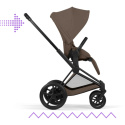 Cybex E-Priam Duovagn Matt Black/Coconut Brown