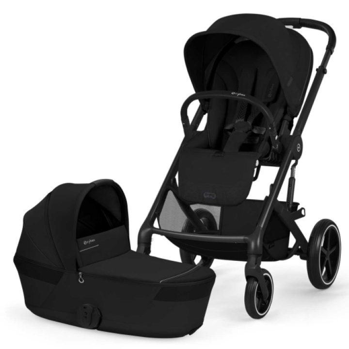 Cybex Balios S Lux DUO med Fold-Cot Moon Black i gruppen Barnvagnar / Varumärken / Cybex / Cybex Balios S Lux hos Köpbarnvagn (CYBE526001677)