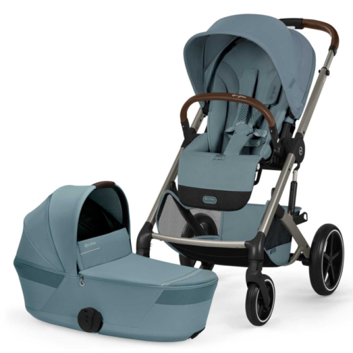 Cybex Balios S Lux DUO med Fold-Cot Stormy Blue i gruppen Barnvagnar / Varumärken / Cybex / Cybex Balios S Lux hos Köpbarnvagn (CYBE526001683)