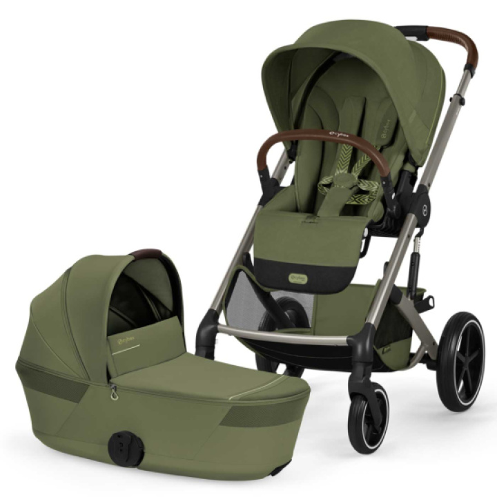 Cybex Balios S Lux DUO med Fold-Cot Moss Green i gruppen Barnvagnar / Varumärken / Cybex / Cybex Balios S Lux hos Köpbarnvagn (CYBE526001695)