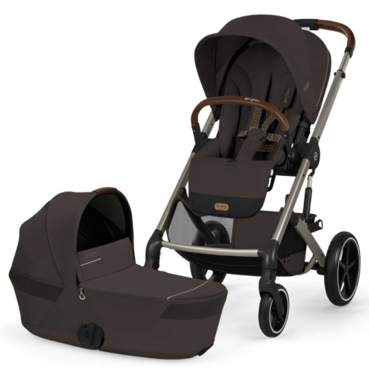Cybex Balios S Lux 2026 DUO med Fold-Cot Chocolate Brown i gruppen Barnvagnar / Varumärken / Cybex / Cybex Balios S Lux hos Köpbarnvagn (CYBE526001701)