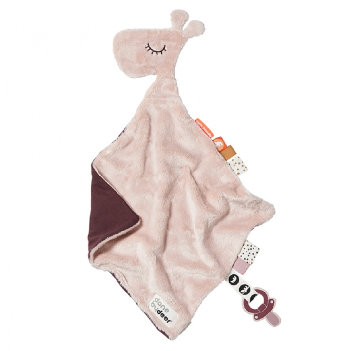 Done by Deer Snuttefilt & Napphållare Raffi Powder i gruppen Leksaker / Babylek 0-1 år / Snuttefiltar hos Köpbarnvagn (DOBD3603751)