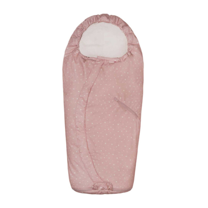 EasyGrow Lyng Åkpåse Dot Dusty Rose i gruppen Barnvagnar / Tillbehör / Åkpåsar hos Köpbarnvagn (EAGRLY54010)