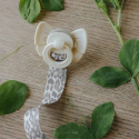 Elodie Binky Bow Napp Silikon 0-6 mån Oat White