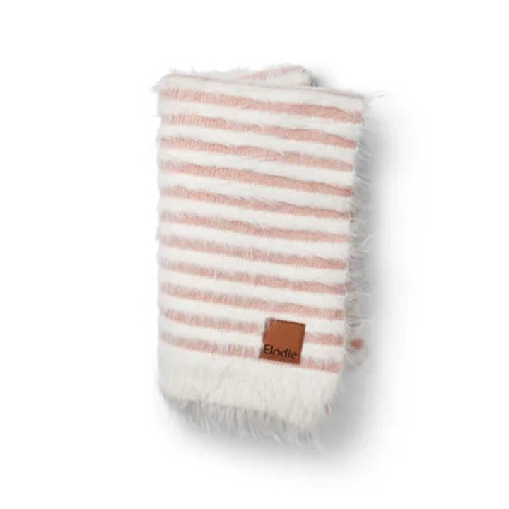 Elodie Furry Stickad Filt Faded Rose i gruppen Babytillbehör / Filtar & snuttefiltar hos Köpbarnvagn (ELOD30315102150NA)