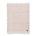 Elodie Furry Stickad Filt Faded Rose
