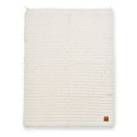 Elodie Furry Stickad Filt Vanilla White