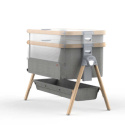 Inovi Air Bedside Crib Grey Melange