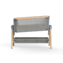 Inovi Air Bedside Crib Grey Melange