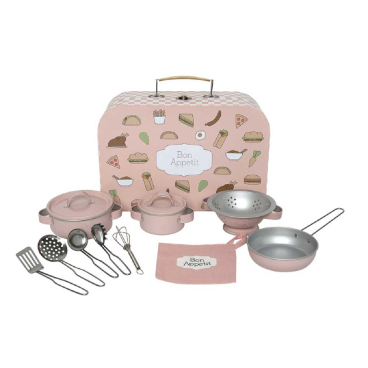 Jabadabado Köksset Bon Appetit Rosa i gruppen Leksaker / Leksaker från 2 år / Lekmat & kök hos Köpbarnvagn (JABAG12026)