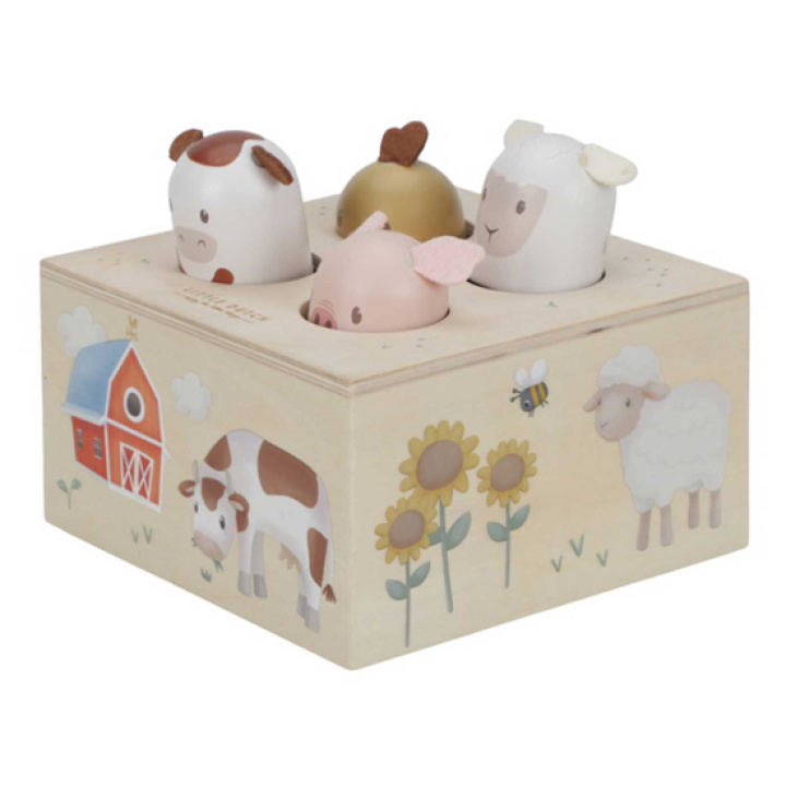 Little Dutch Pop-up Djur Little Farm i gruppen Leksaker / Leksaker från 1 år hos Köpbarnvagn (LD7156)
