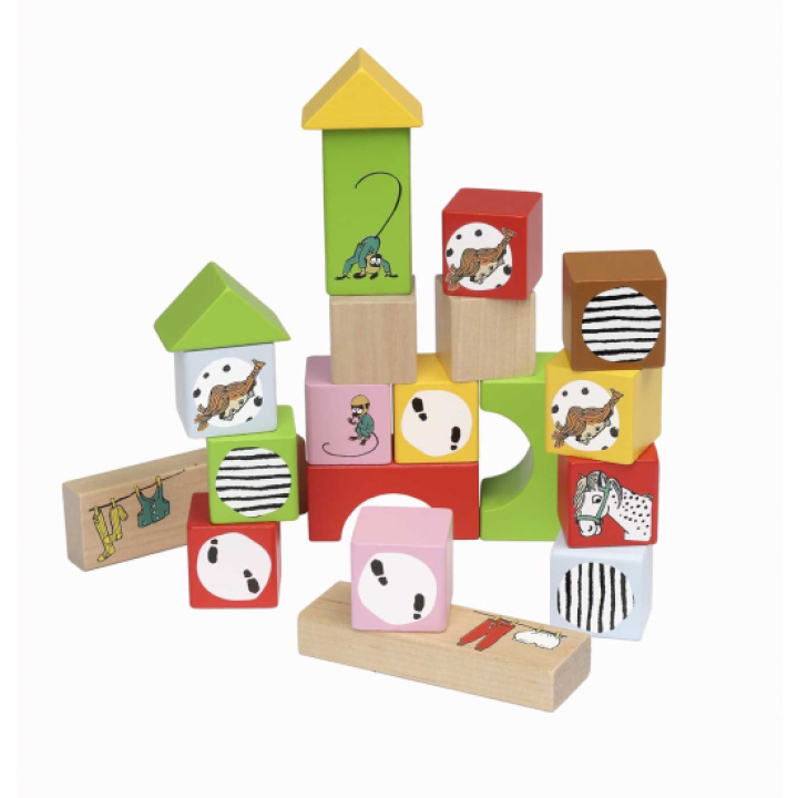 Pippi Byggklossar 30St i gruppen Leksaker / Leksaker från 2 år / Bygga & stapla hos Köpbarnvagn (MCK44385300)