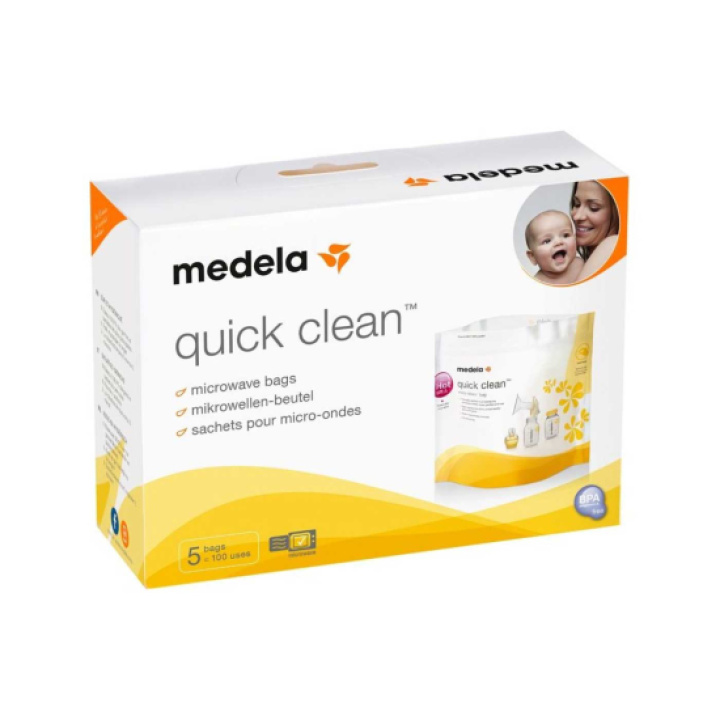 Medela Quick Clean Rengöringspåsar för mikro i gruppen Förälder / Gravid & amning hos Köpbarnvagn (MEDE008.0069)