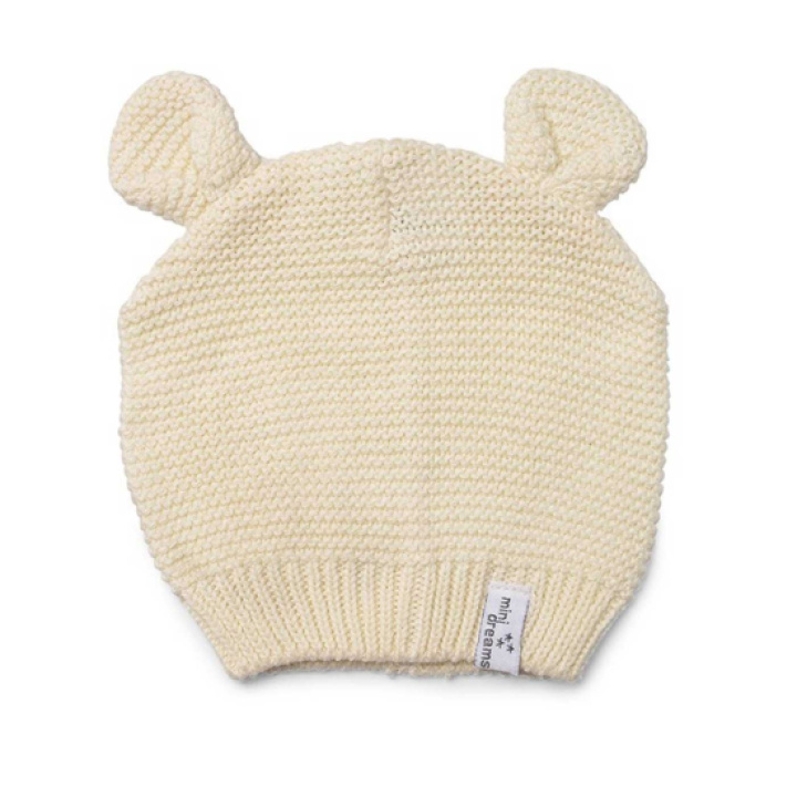 Mini Dreams Babymössa Cute Offwhite 0-3 mån i gruppen Babytillbehör / Kläder & accessoarer hos Köpbarnvagn (MIDR2234558)