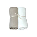 Mini Dreams Muslinfiltar 2-pack Vit/sand