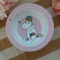 Mumin Äng Sugkoppstallrik Rosa