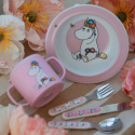 Mumin Äng Sugkoppstallrik Rosa