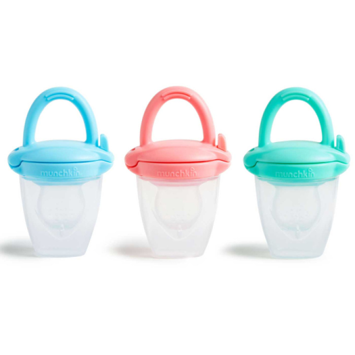 Munchkin Smaknapp Silikon Blandade färger i gruppen Outlet / Outlet barn och förälder hos Köpbarnvagn (MUNC5019090114929)