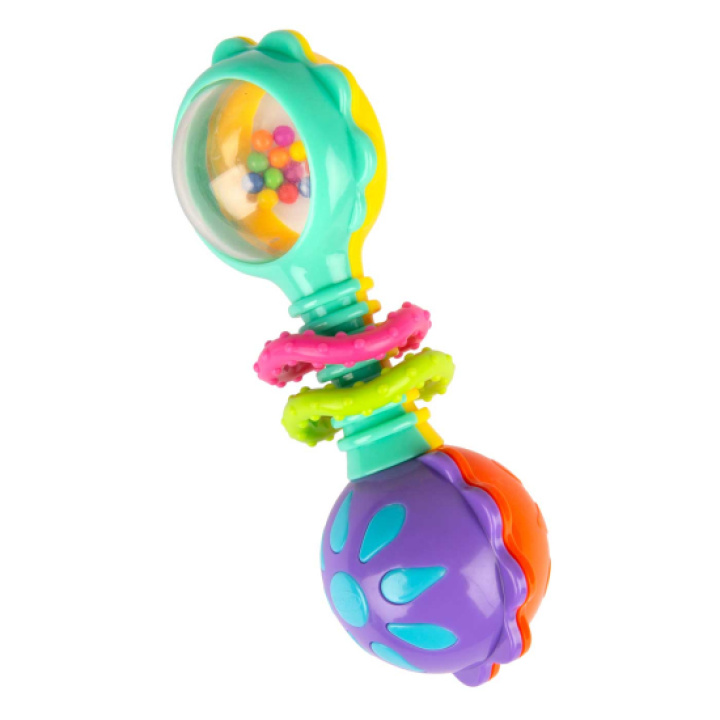 Playgro Skallra Twisting Barbell Rattle i gruppen Leksaker / Babylek 0-1 år / Skallror hos Köpbarnvagn (PLGR4088758)