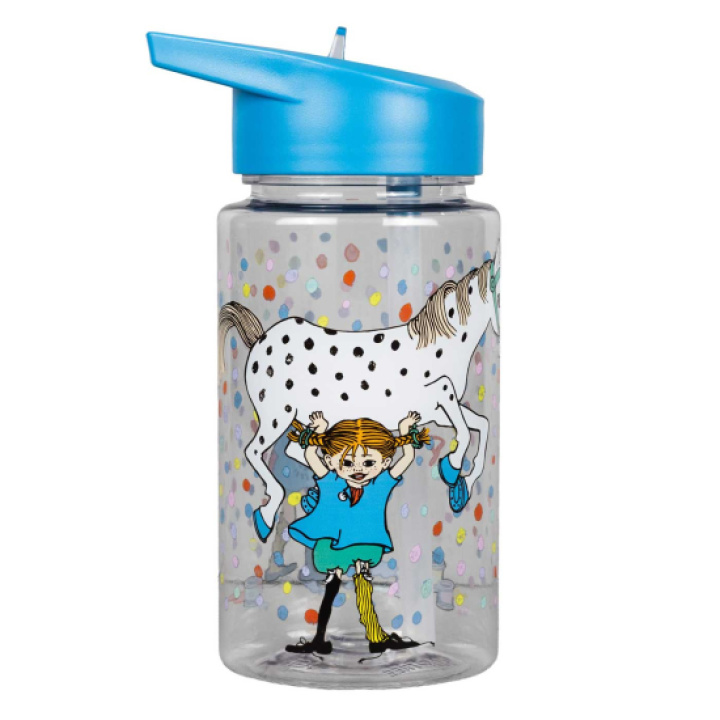 Pippi Vattenflaska Födelsedag Blå i gruppen Äta & Mata / Nappflaskor & muggar hos Köpbarnvagn (RAST5515)