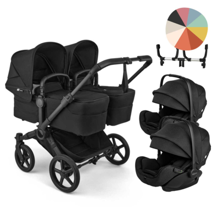 Bugaboo Donkey 6 Tvillingvagn Inkl. Otter Babyskydd i gruppen Barnvagnar / Varumärken / Bugaboo / Bugaboo Donkey 6 hos Köpbarnvagn (SET-BGBD6TWNOTR)