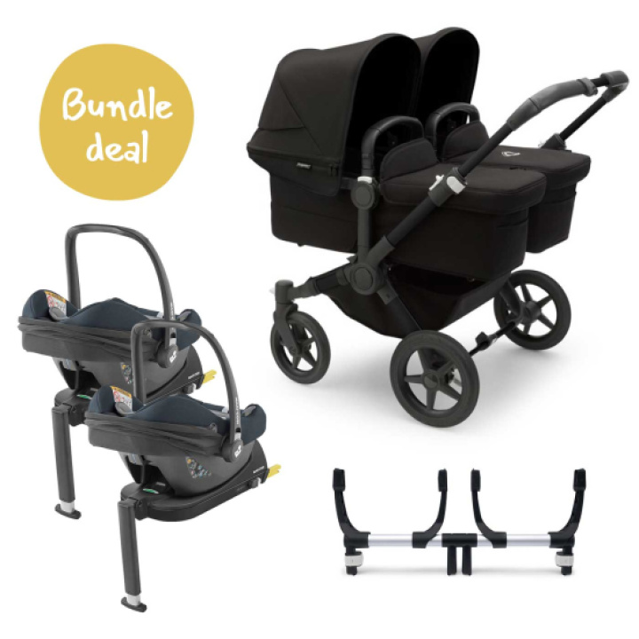 Bugaboo Donkey 5 Twin + Maxi-Cosi Cabriofix + Bas i gruppen Barnvagnar / Varumärken / Bugaboo / Bugaboo Donkey 5 hos Köpbarnvagn (SET-Bdonkey13)