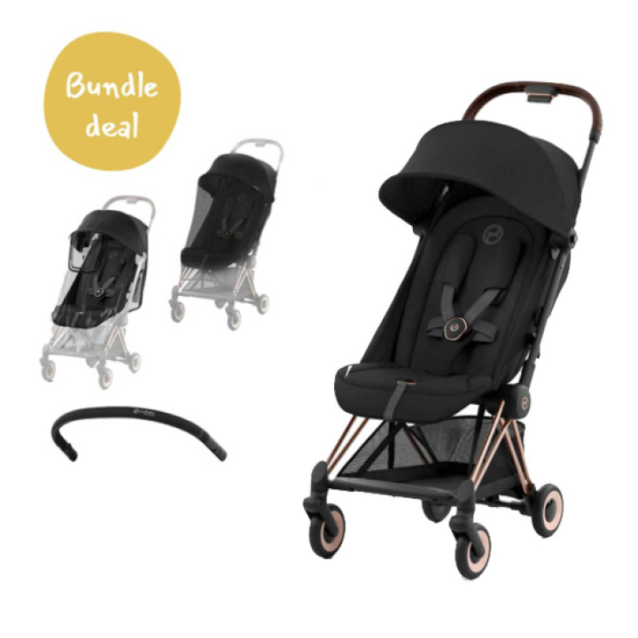 Cybex Coya Roségold Inkl. Tillbehör i gruppen Barnvagnar / Varumärken / Cybex / Coya hos Köpbarnvagn (SET-COYATILL1)