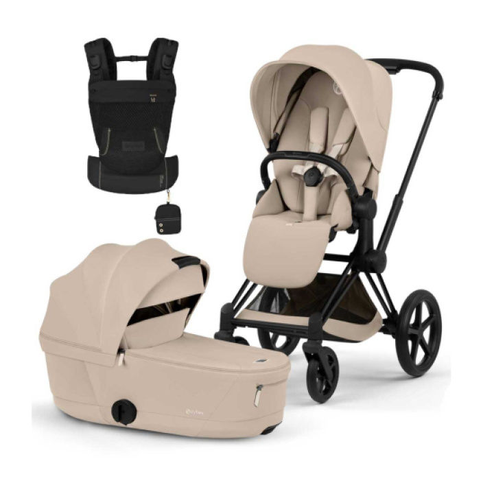 Cybex Priam Matt Black Chassi Inkl. Laya Bärsele i gruppen Barnvagnar / Varumärken / Cybex / Cybex Priam hos Köpbarnvagn (SET-CYBPRMPKT3)