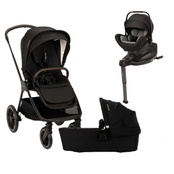 Nuna Triv LX Duovagn, Arra Flex babyskydd & Bas i gruppen Barnvagnar / Varumärken / Nuna hos Köpbarnvagn (SET-NNTAFCB)