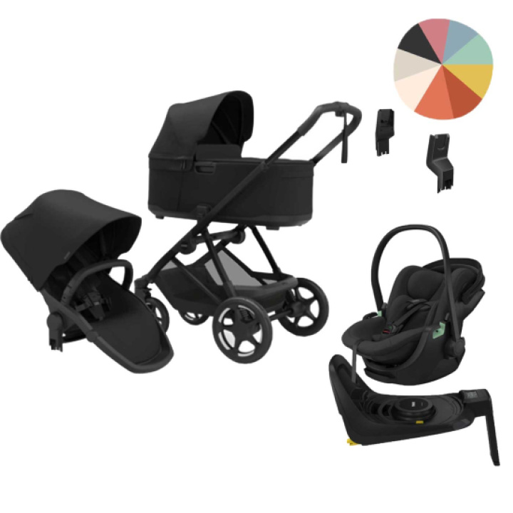 Thule Charm Duovagn + Maple Connect Babyskydd & Bas i gruppen Barnvagnar / Varumärken / Thule / Thule Charm hos Köpbarnvagn (SET-THLCHM1)